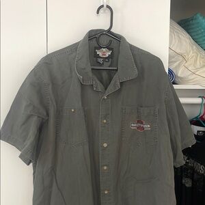 Harley-Davidson Charcoal Button-Up Shirt
